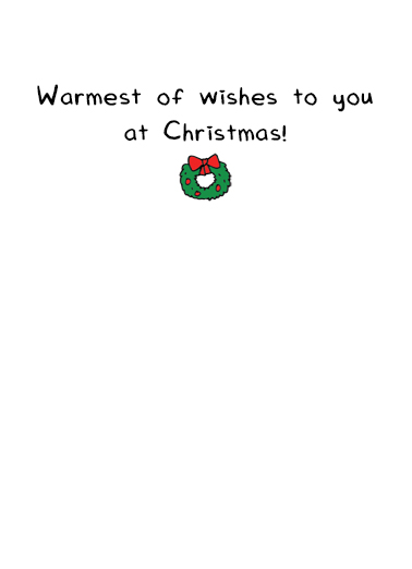 Santa Sauna Christmas Ecard Inside