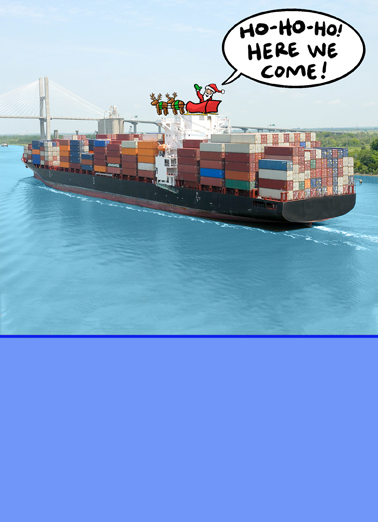 Santa Shipment Santa Card Cover