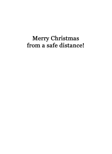 Santa Stay Back Quarantine Card Inside