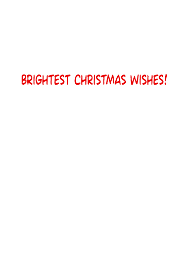 Santa Tail Light Christmas Card Inside
