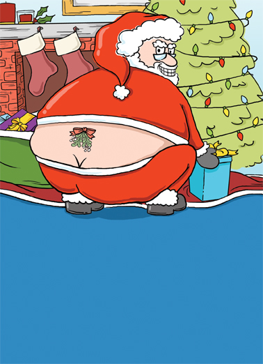 Santa Tattoo Cartoons Card Cover