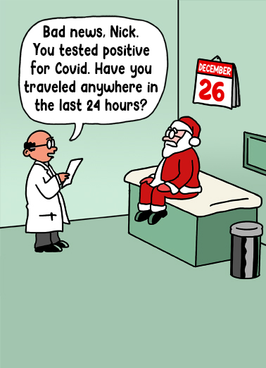 Santa and Doctor  Ecard Cover