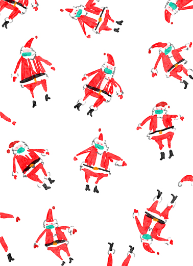 Santas Masked Santa Ecard Cover