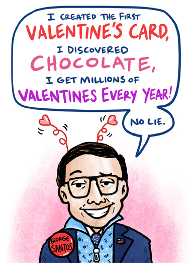 Santos VD Valentine's Day Card Cover