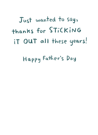 Sappy Card Father's Day Ecard Inside