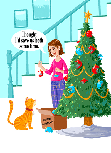 Save Some Time Christmas Card Cover