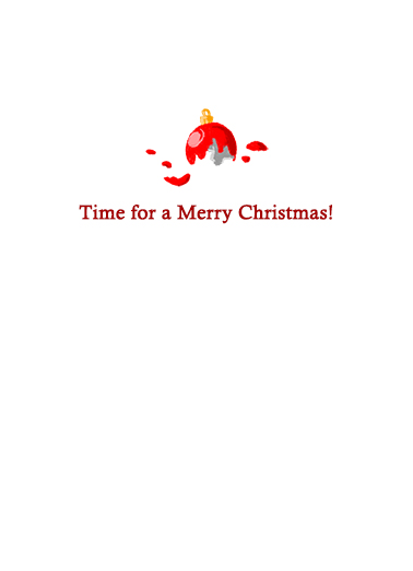 Save Some Time Christmas Card Inside