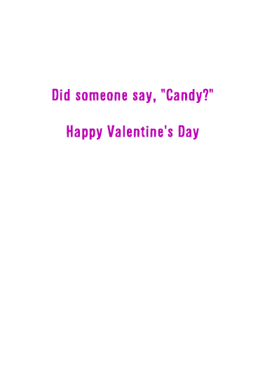 Say Candy Valentine's Day Card Inside