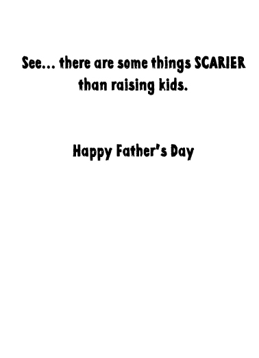 Scarier Things Dad Hillary Clinton Card Inside