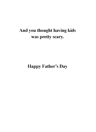 Scary President Trump FD Father's Day Card Inside