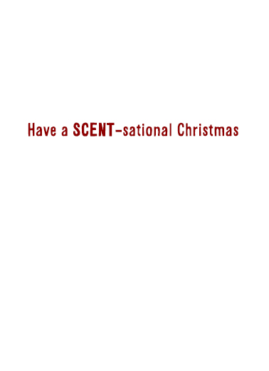 Scent-Sational Christmas Funny Animals Card Inside