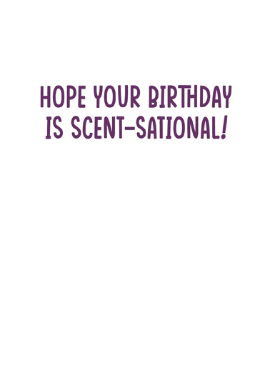 Scent-sational Dog Birthday Card Inside
