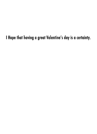 Schrodinger (VAL) Valentine's Day Card Inside