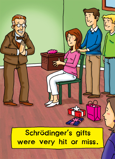 Schrodinger Jokes Card Cover