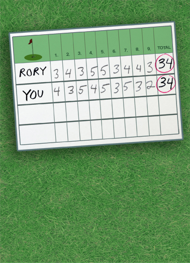 Scorecard Golf Card Cover