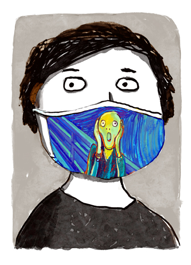 Scream Mask Humorous Ecard Cover