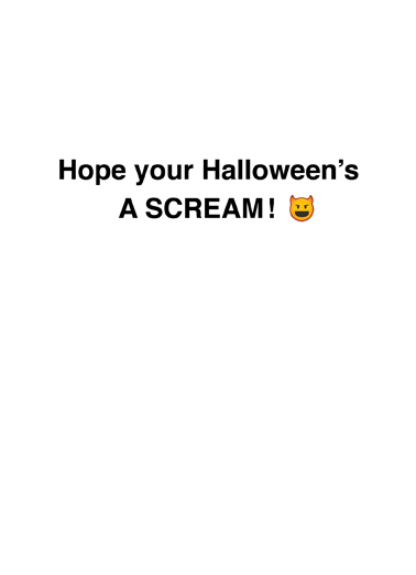 Screamojis Halloween Card Inside