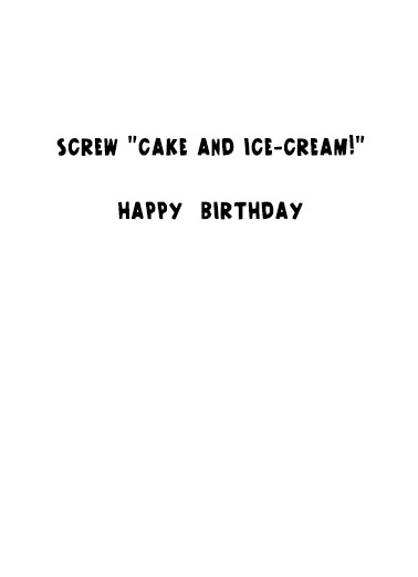 Screw Cake Ice Cream Aging Ecard Inside