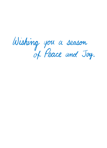 Season of Peace Christmas Wishes Card Inside