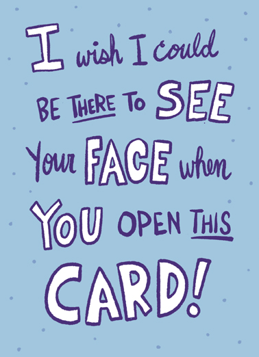 See Your Face Lettering Ecard Cover