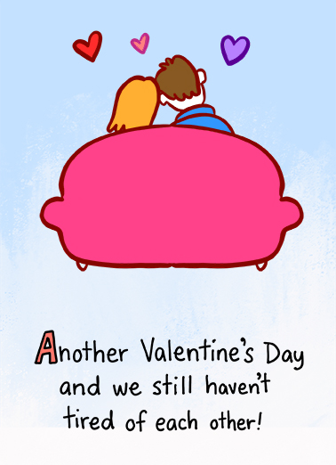 Seems to Tire Valentine's Day Card Cover