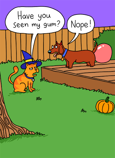 Seen Gum HAL Halloween Ecard Cover