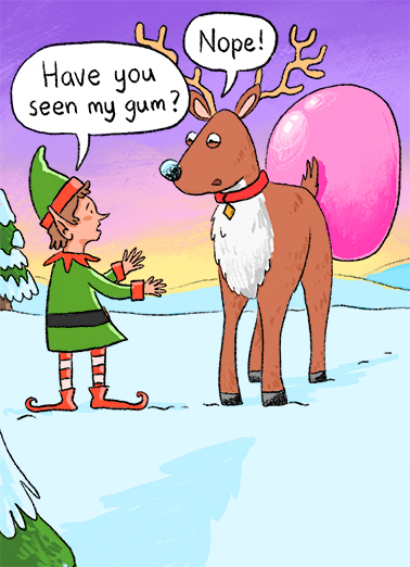 Seen Gum XMAS Christmas Ecard Cover