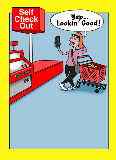 Self Check Out Shopping Card Cover