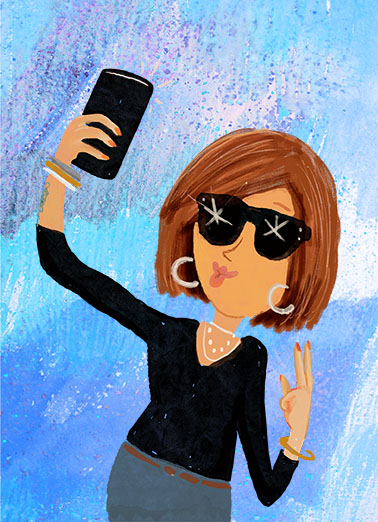 Selfie Gal  Ecard Cover