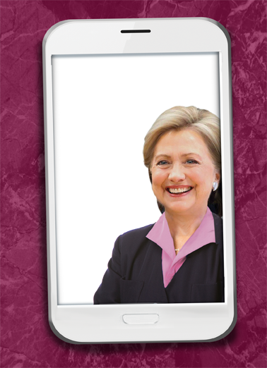 Selfie Hillary (MD) Hillary Clinton Card Cover
