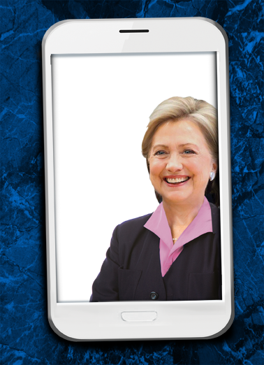 Selfie Hillary FD Father's Day Ecard Cover