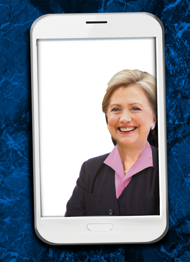 Selfie Hillary FD For Dad Ecard Cover