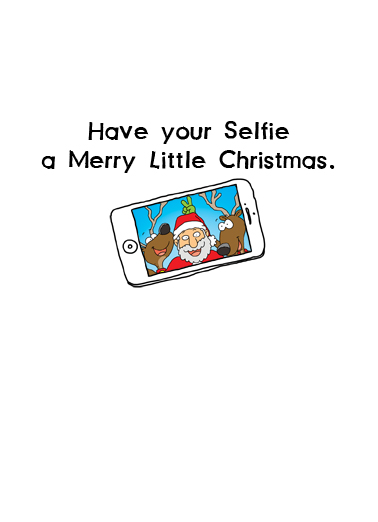 Selfie Christmas Card Inside