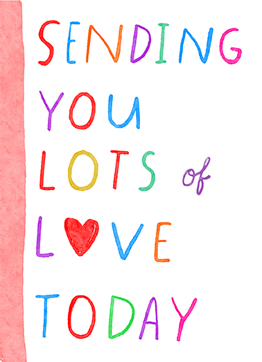 Sending You Lots of Love GP Grandparents Day Card Cover