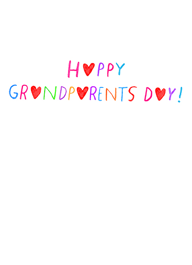 Sending You Lots of Love GP Grandparents Day Ecard Inside