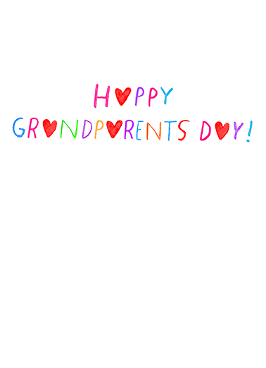 Sending You Lots of Love GP For Grandma Card Inside