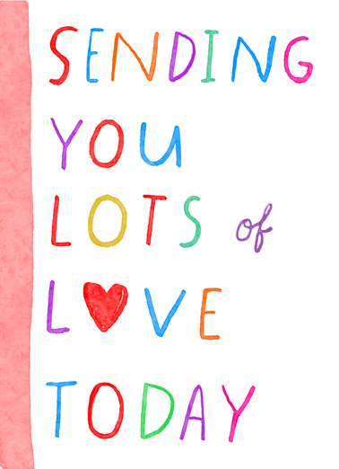 Sending You Lots of Love  Ecard Cover