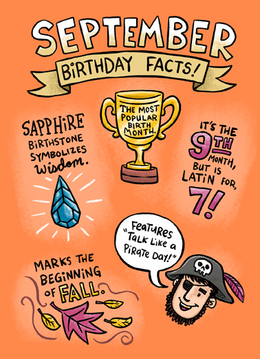 September Bday Facts  Ecard Cover