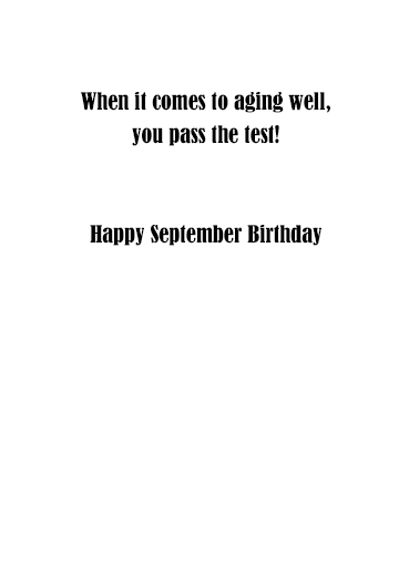 September Testing Fall Birthday Ecard Inside