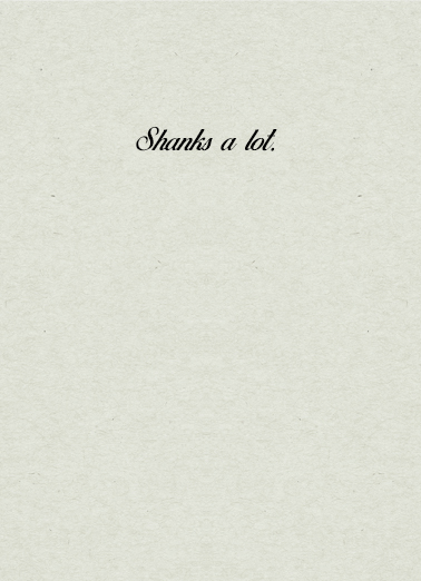 Shanks A Lot Golf Ecard Inside