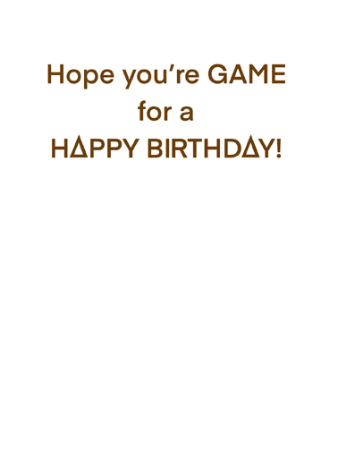 Shape Game Birthday Card Inside