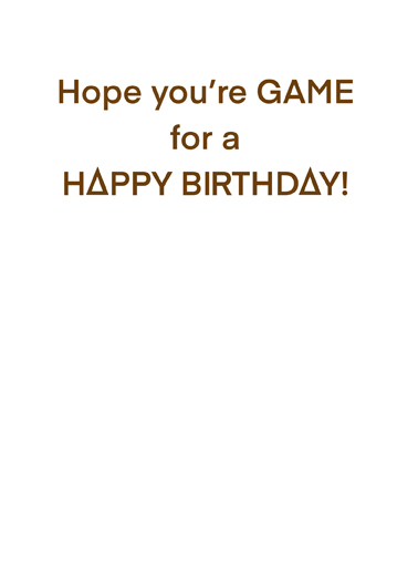 Shape Game Funny Card Inside