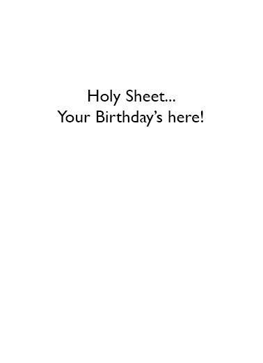Sheet Happens Birthday Card Inside