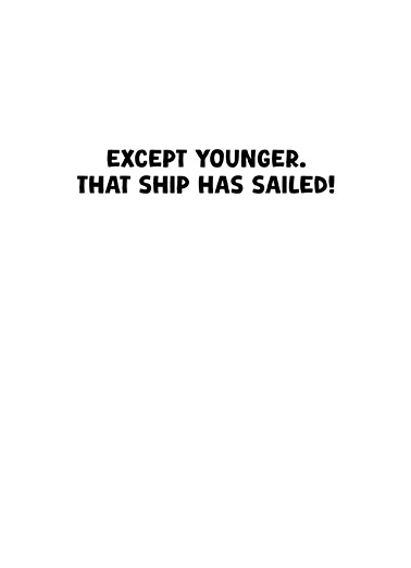 Ship Has Sailed Woman Aging Ecard Inside