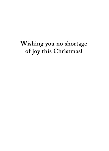Short Help Christmas Card Inside