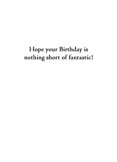 Short-Handed Humorous Card Inside