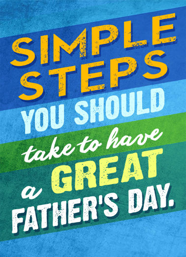 Simple Steps Father's Day Ecard Cover
