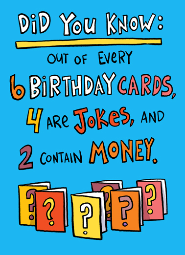 Six Birthday Cards Funny Ecard Cover