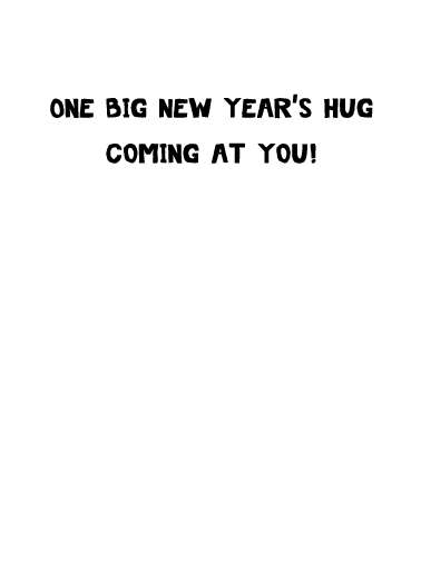 Smile Cat Hug New Years New Year's Ecard Inside