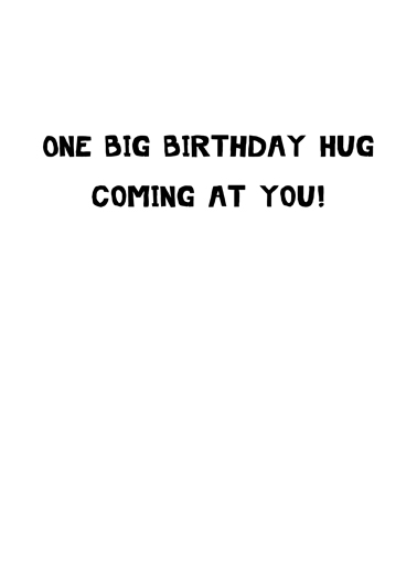 Smile Cat Hug Birthday Ecard Inside